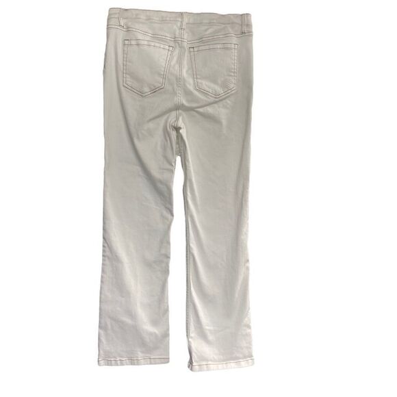 MATILDA JANE GOOD HART Windsor Straight Crop Size 10 White Jeans Inseam:26” - Picture 4 of 12